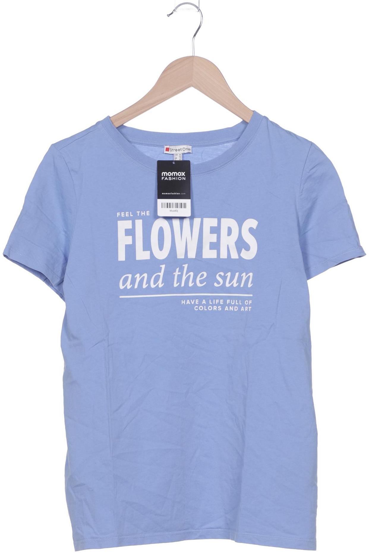 

Street One Damen T-Shirt, blau, Gr. 40