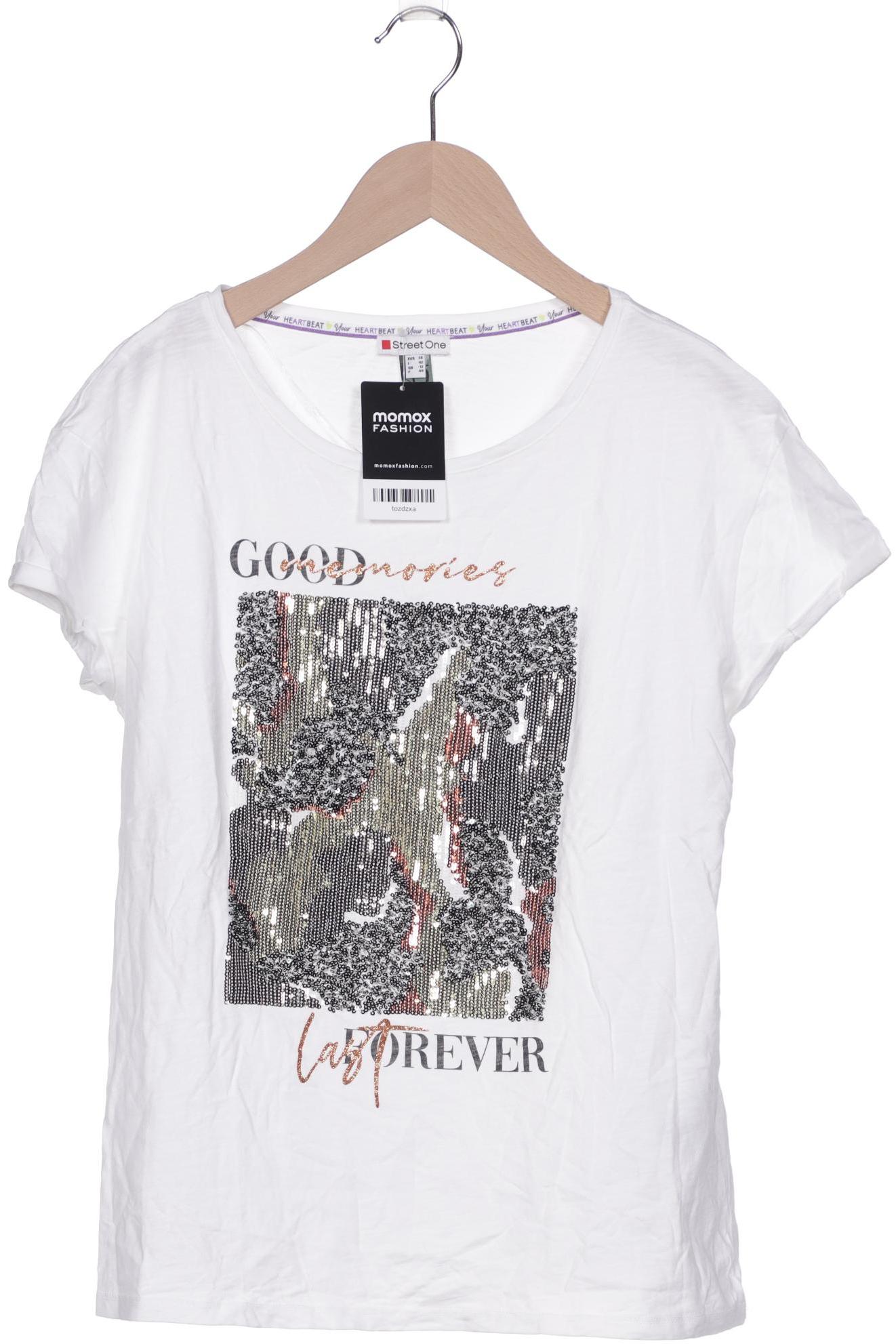

Street One Damen T-Shirt, weiß, Gr. 38