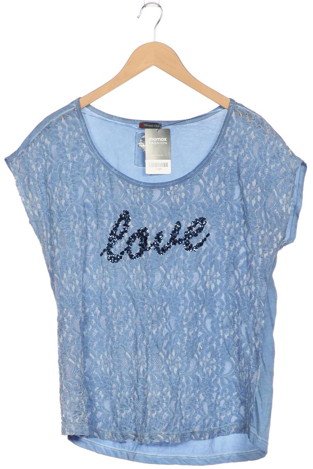 

Street One Damen T-Shirt, blau, Gr. 42