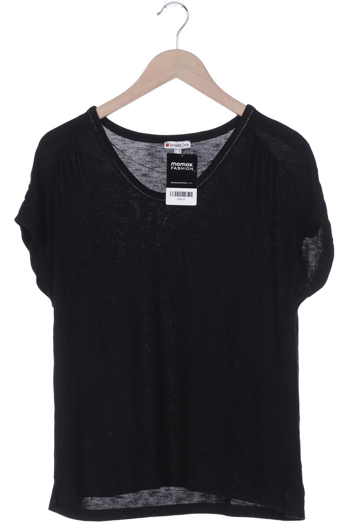 

Street One Damen T-Shirt, schwarz, Gr. 40
