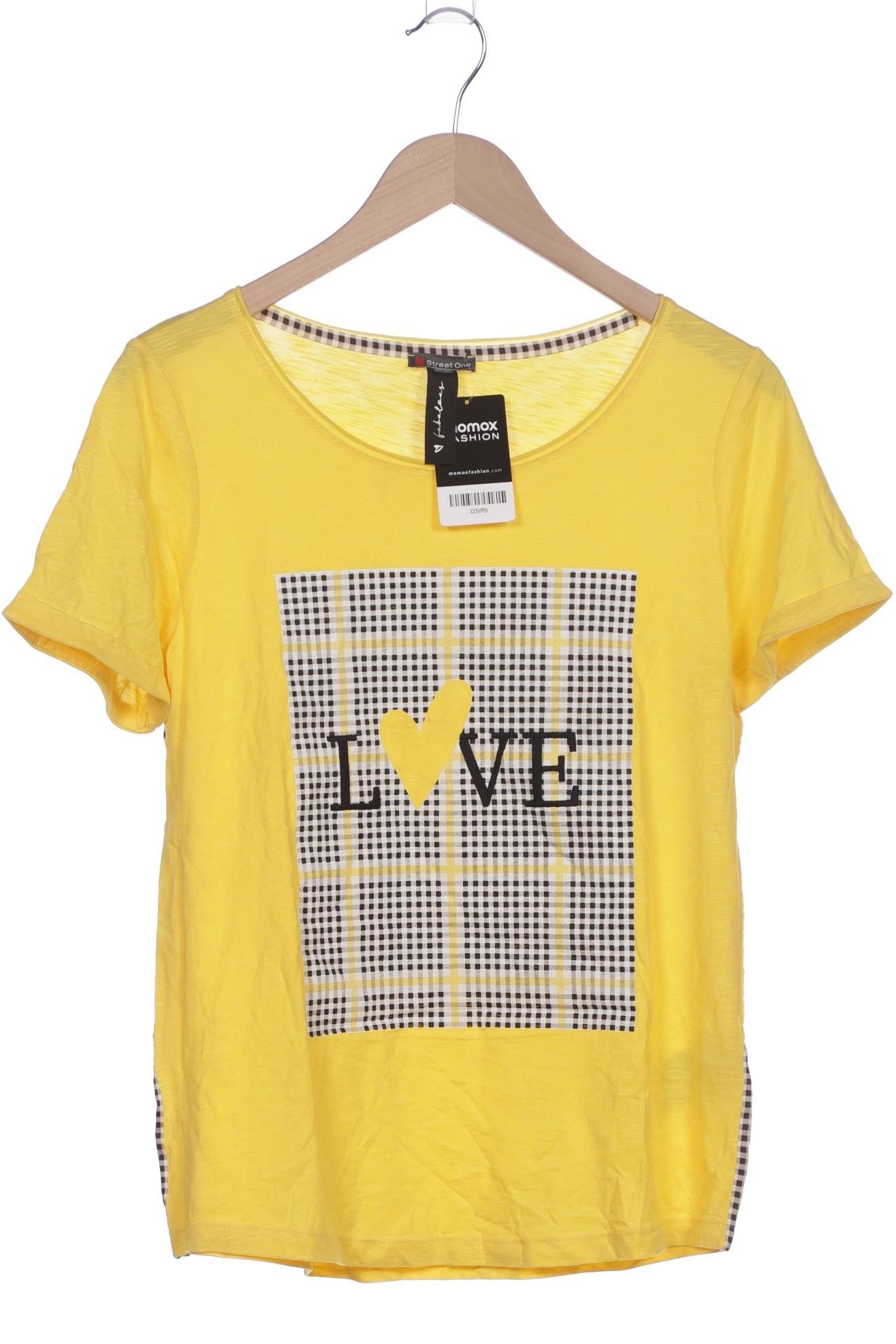 

Street One Damen T-Shirt, gelb, Gr. 40