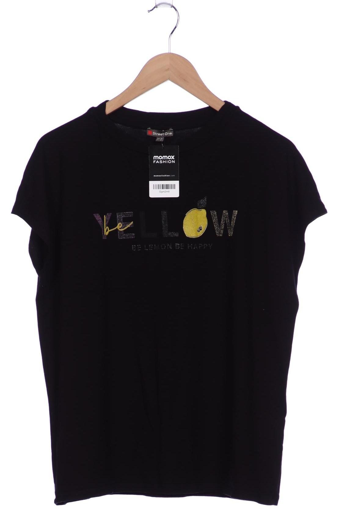 

Street One Damen T-Shirt, schwarz, Gr. 40