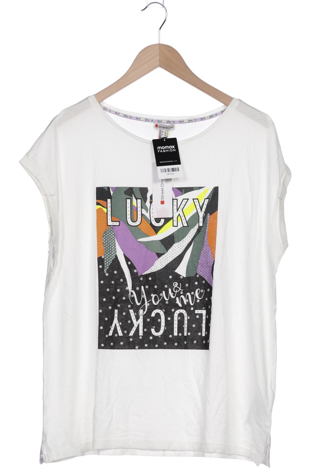 

Street One Damen T-Shirt, weiß, Gr. 46