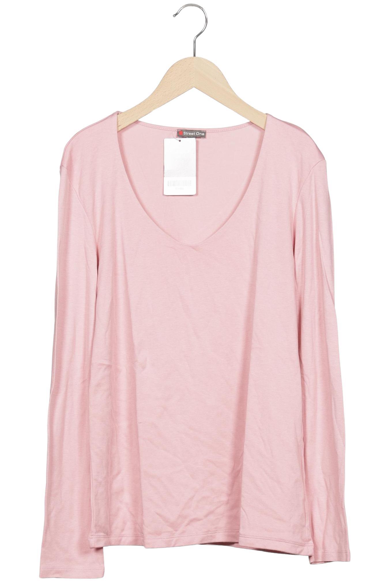 

Street One Damen Langarmshirt, pink, Gr. 42