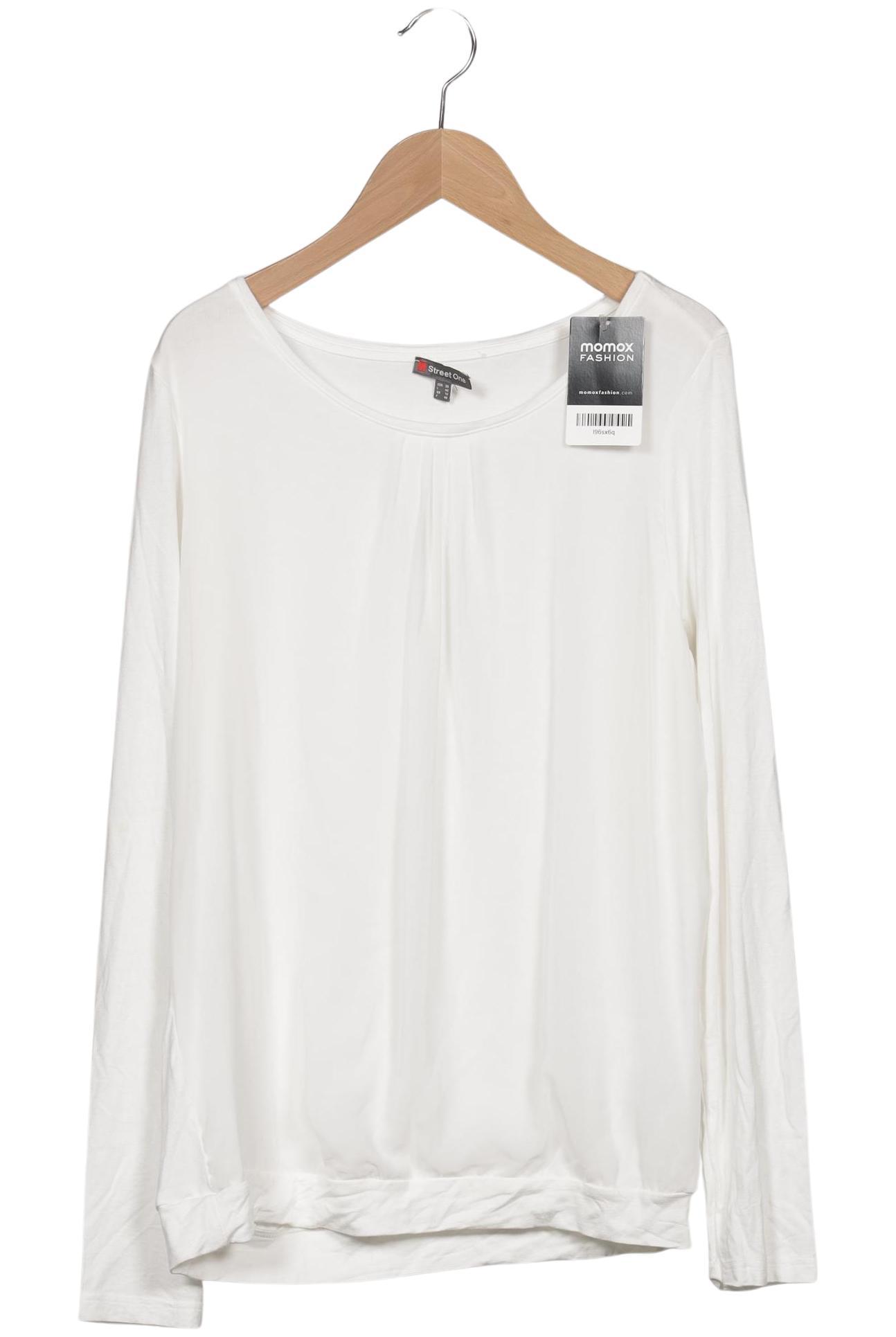 

Street One Damen Langarmshirt, weiß, Gr. 38
