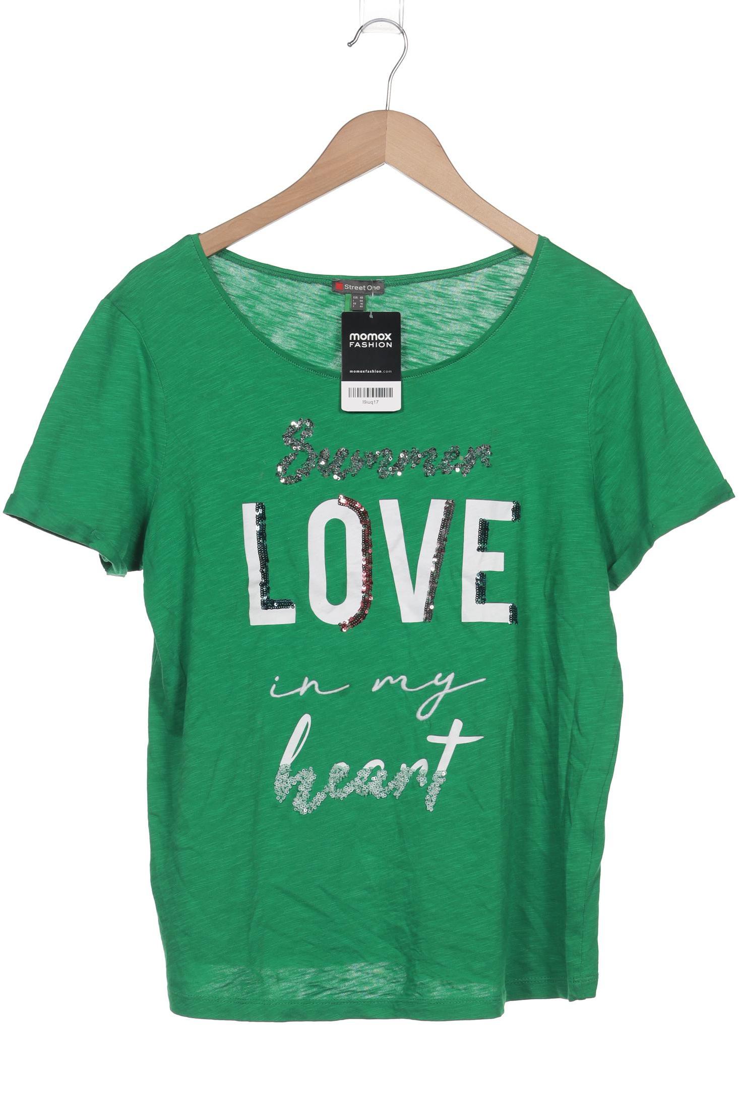 

Street One Damen T-Shirt, grün, Gr. 40