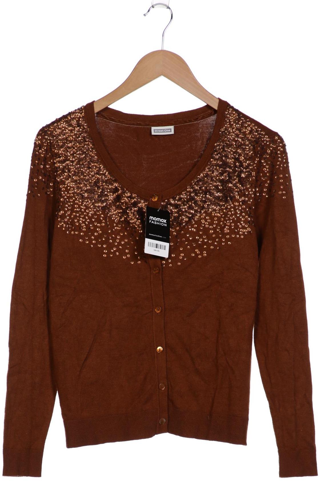 

Street One Damen Strickjacke, braun, Gr. 38