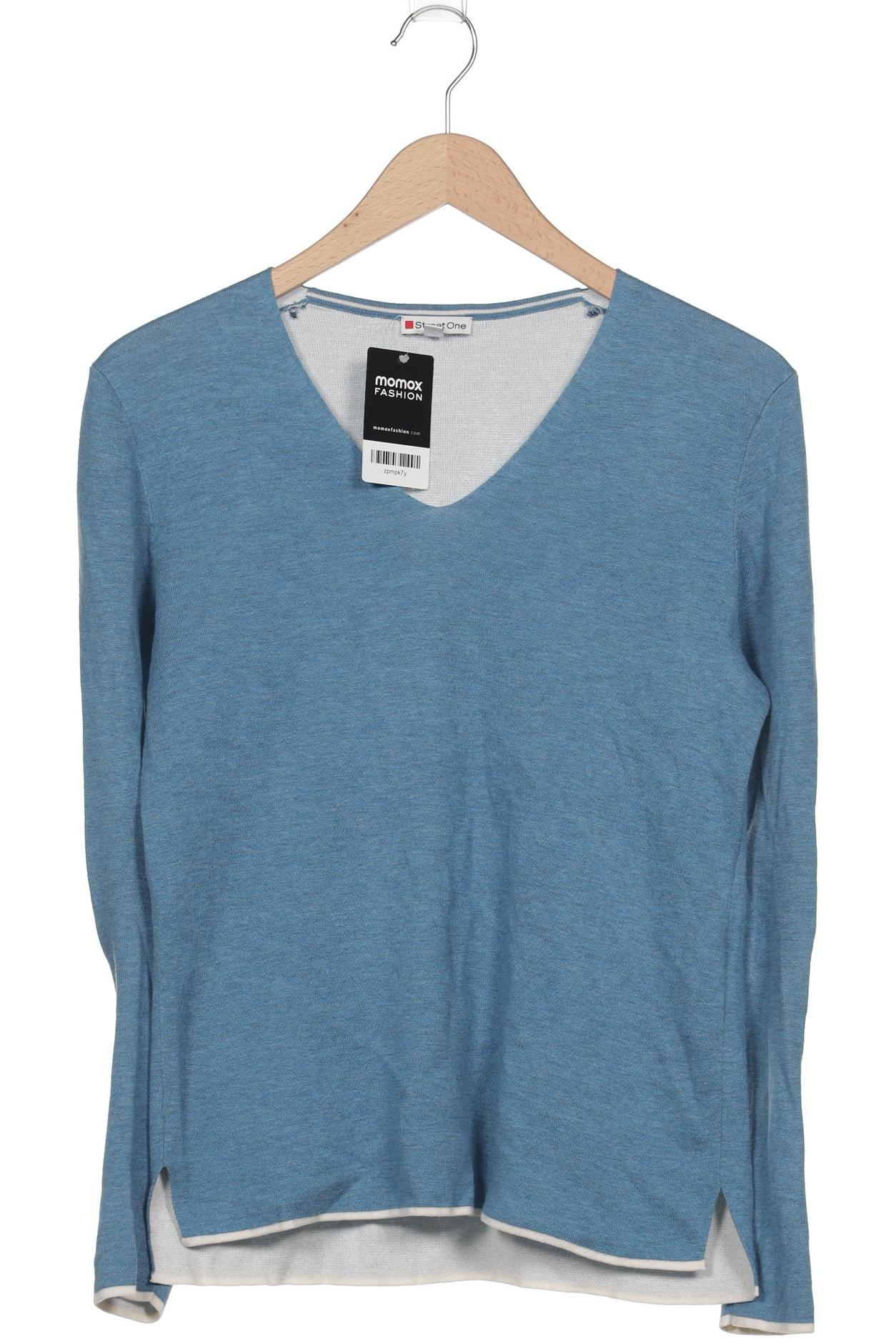 

Street One Damen Pullover, blau, Gr. 34