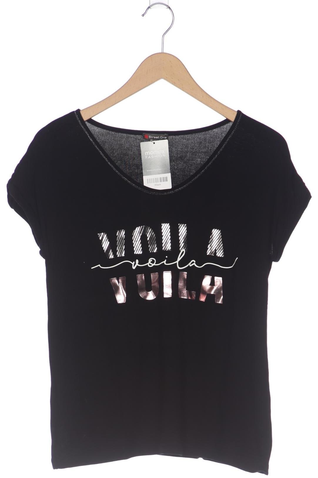

Street One Damen T-Shirt, schwarz, Gr. 36