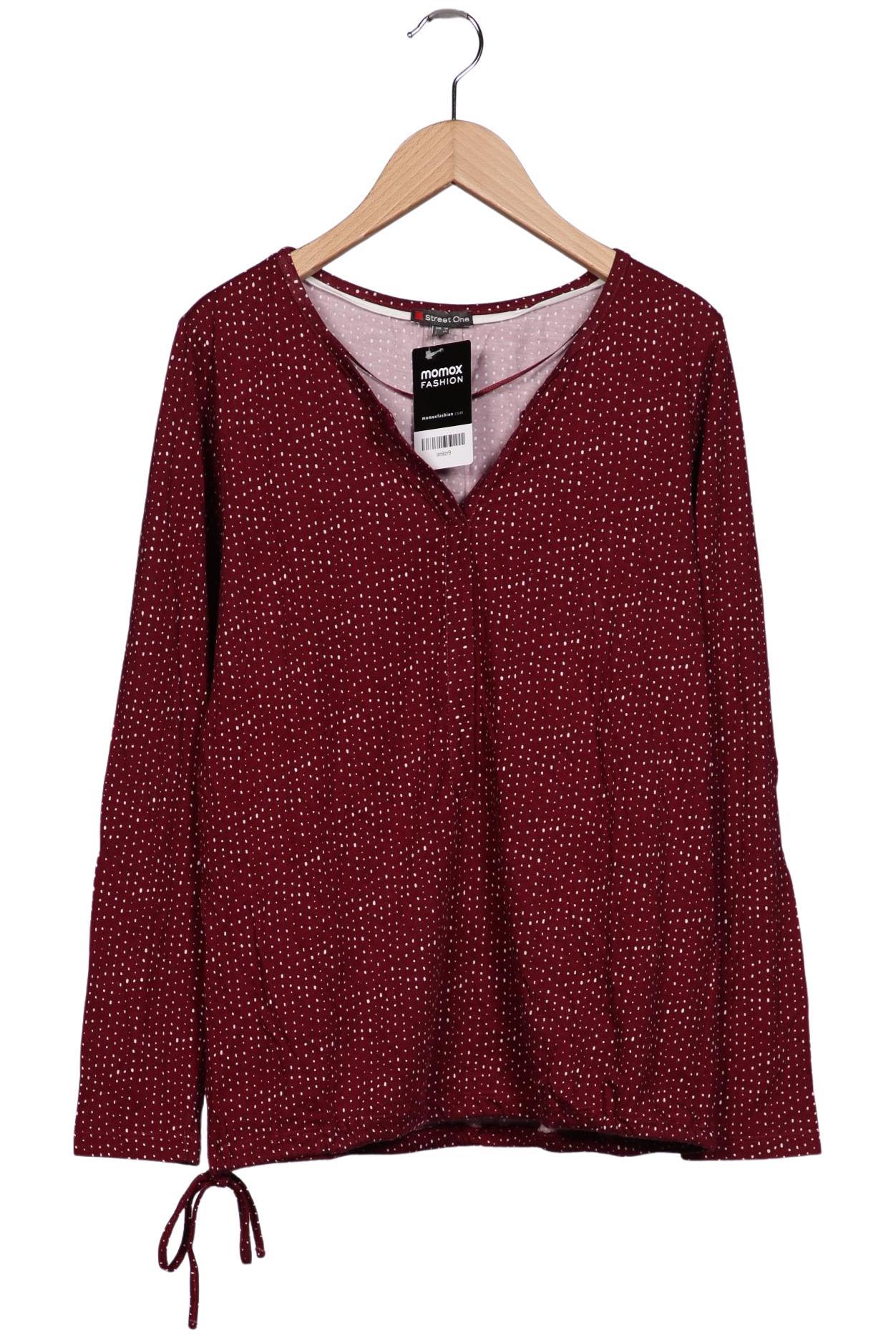 

Street One Damen Langarmshirt, bordeaux, Gr. 38
