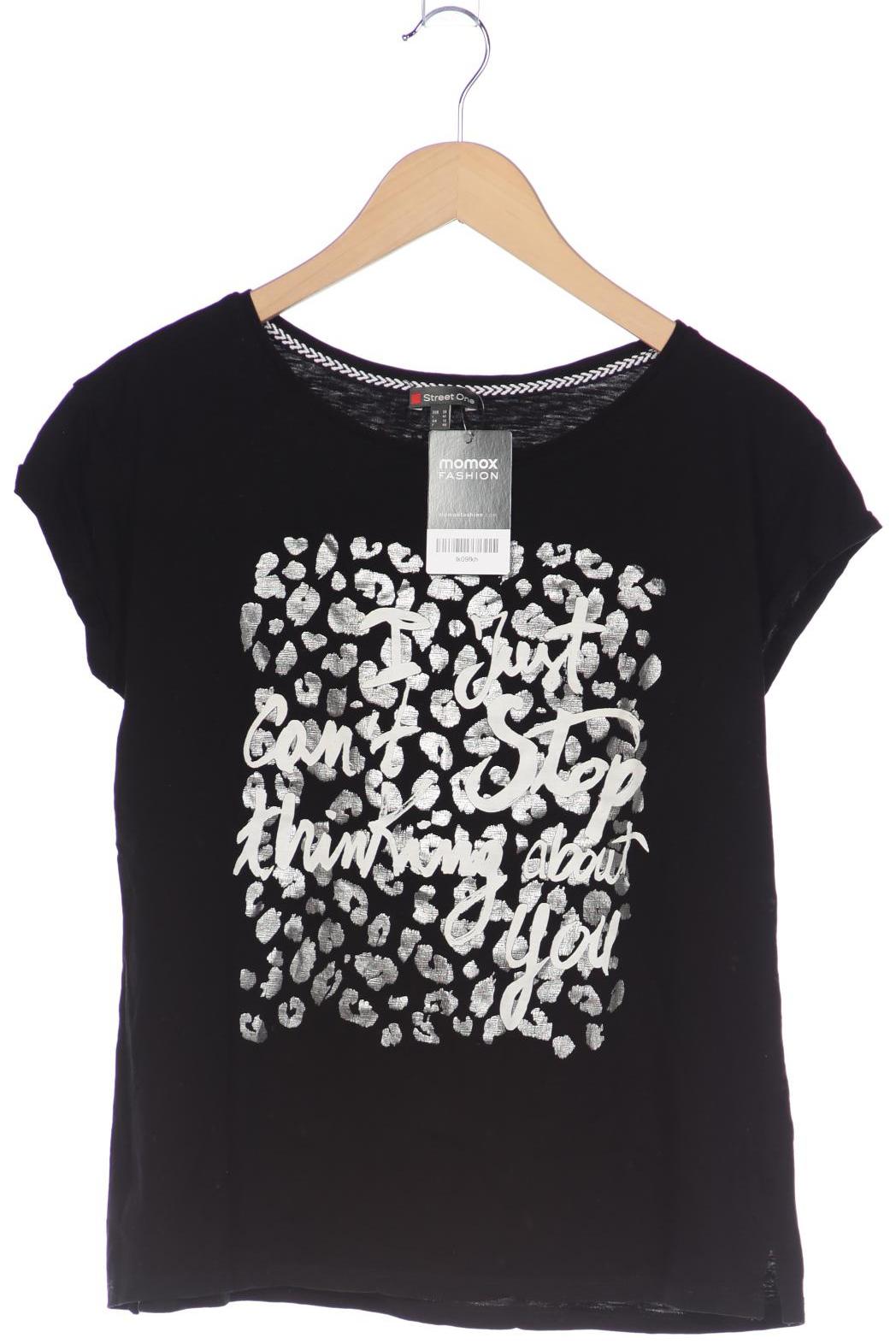 

Street One Damen T-Shirt, schwarz, Gr. 38