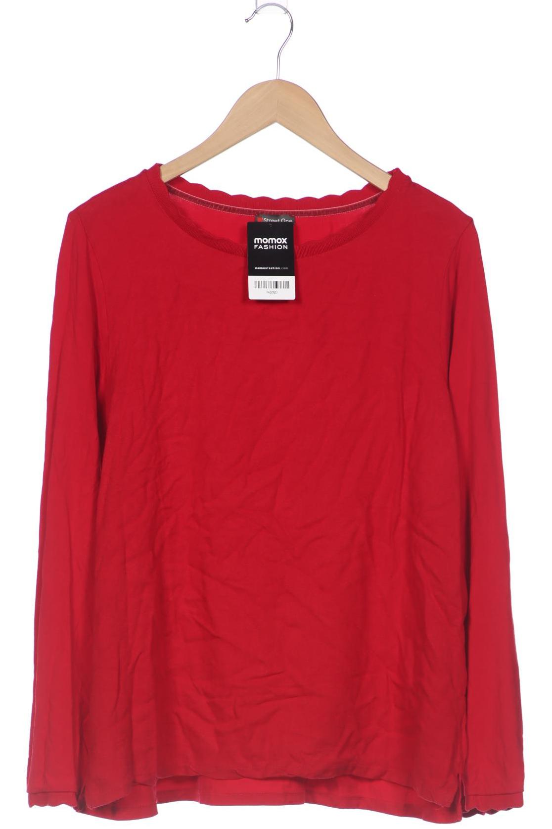

Street One Damen Langarmshirt, rot, Gr. 46