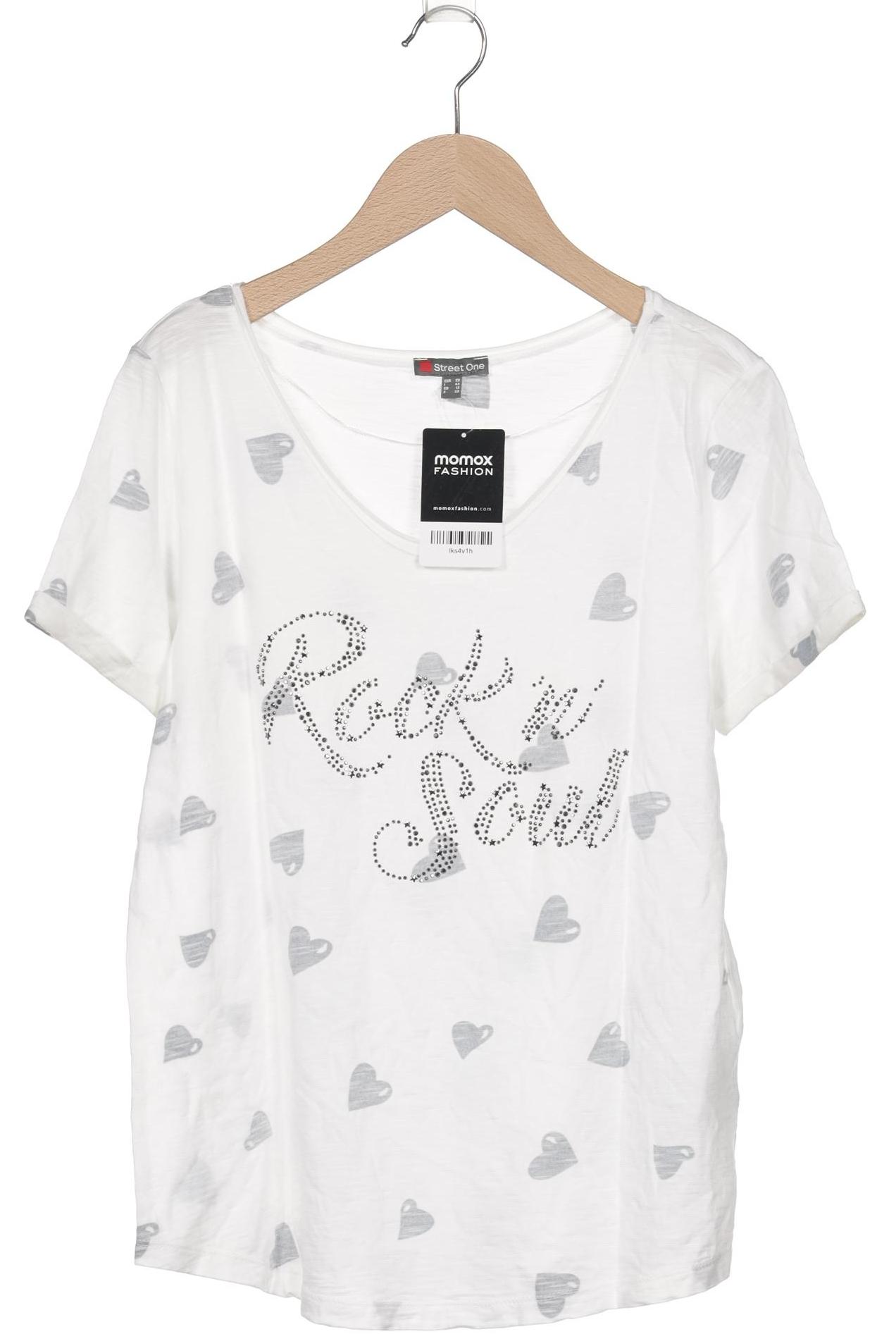 

Street One Damen T-Shirt, weiß, Gr. 38