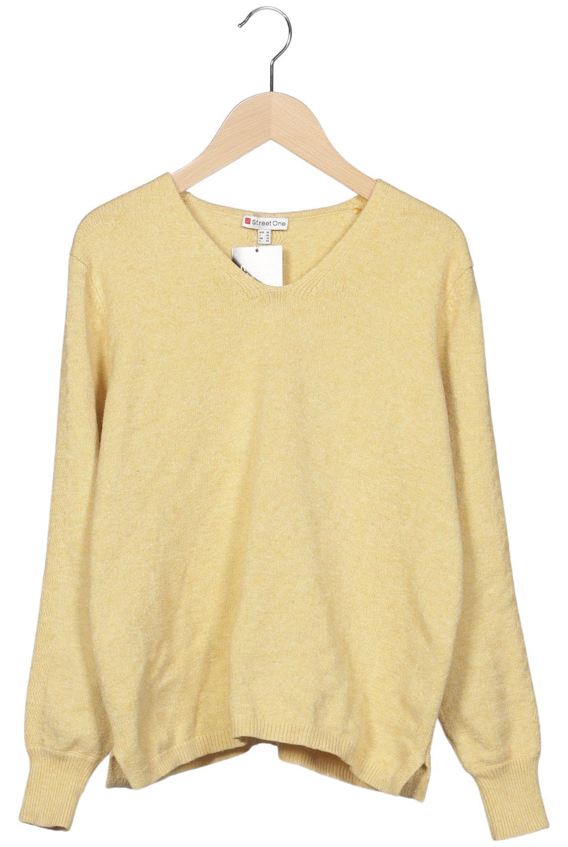 

Street One Damen Pullover, gelb, Gr. 38