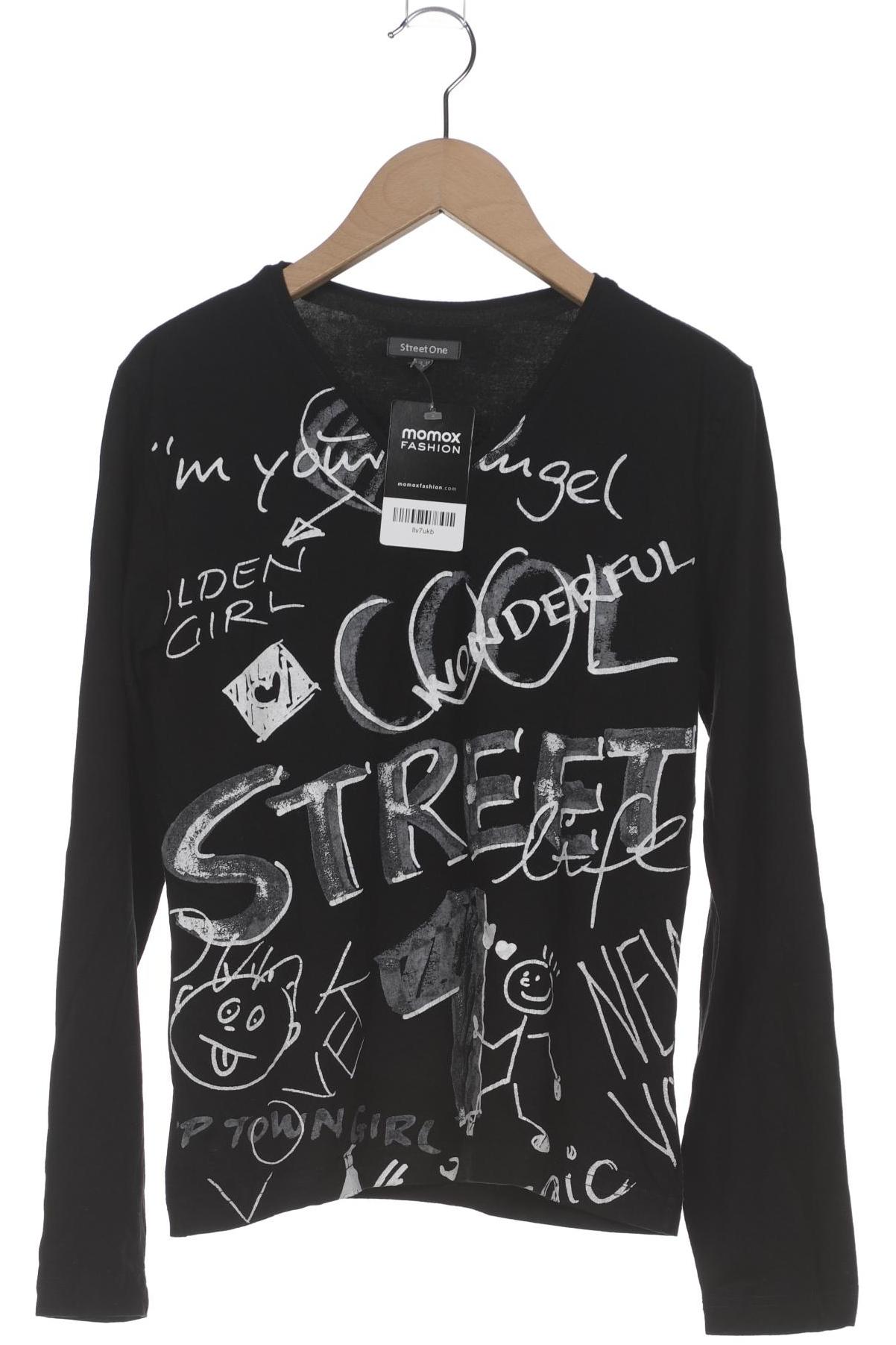 

Street One Damen Langarmshirt, schwarz, Gr. 40