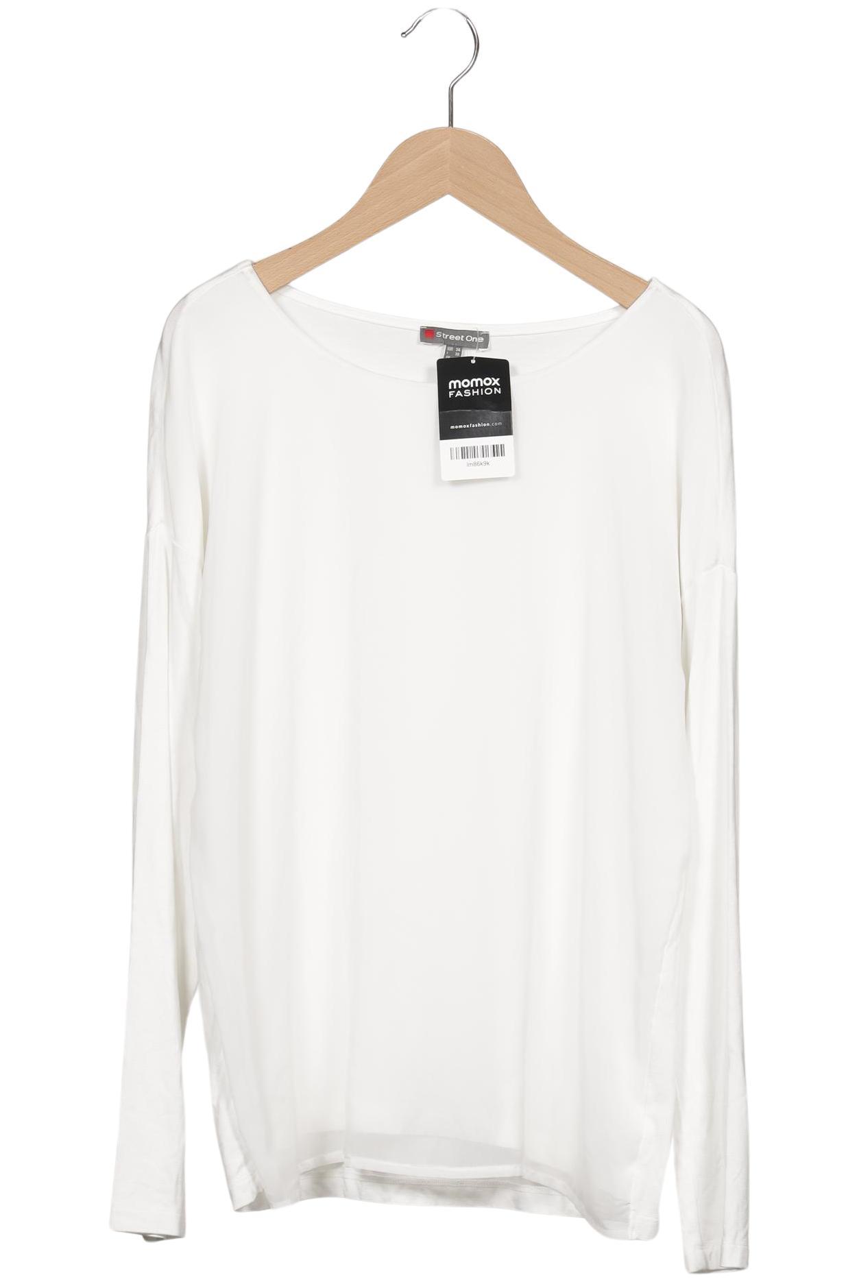 

Street One Damen Langarmshirt, weiß, Gr. 34