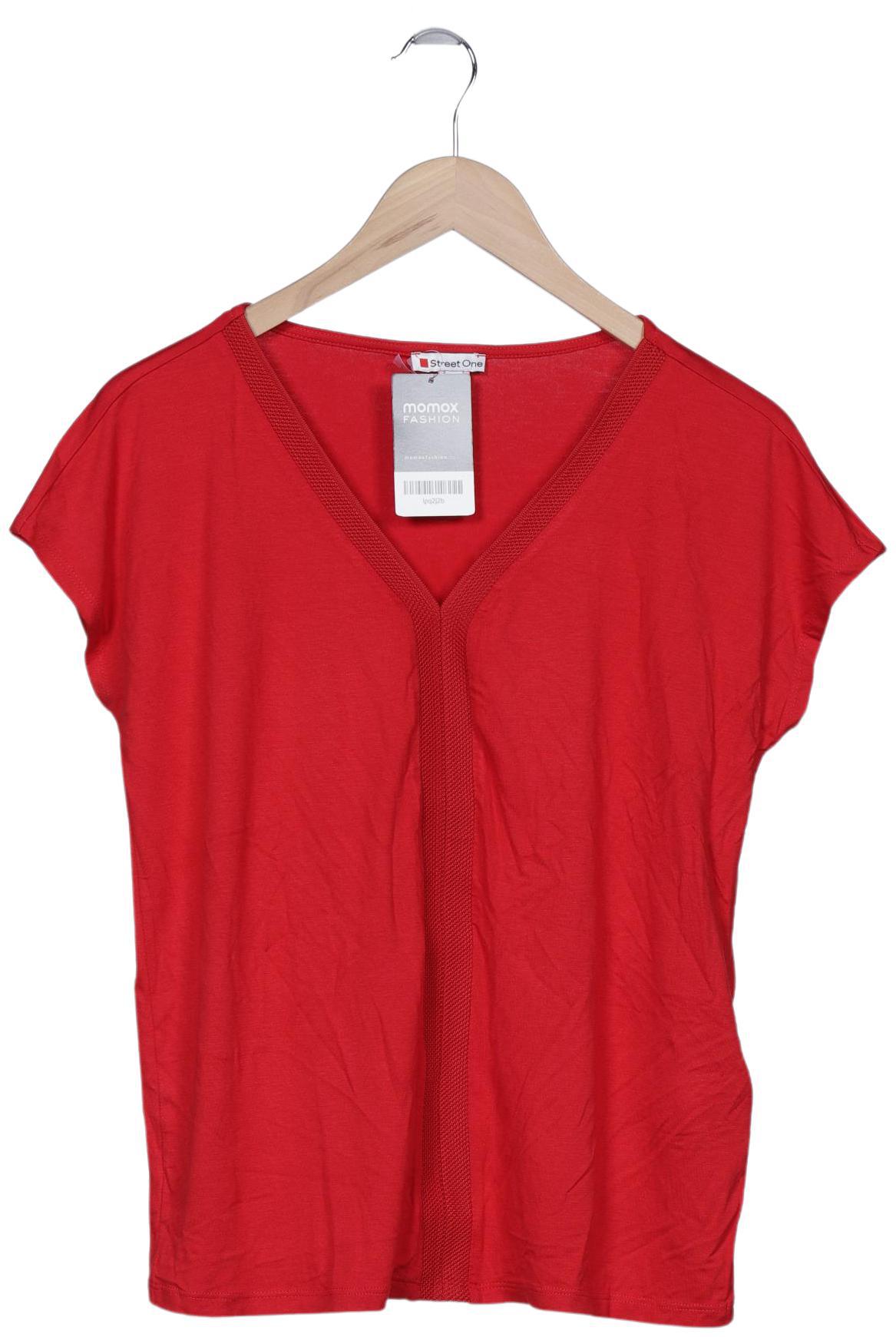 

Street One Damen T-Shirt, rot, Gr. 36