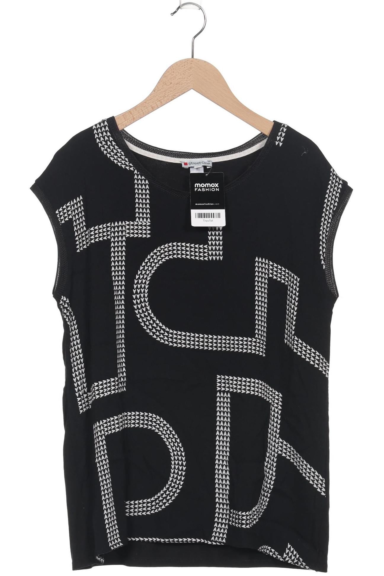 

Street One Damen T-Shirt, schwarz, Gr. 40