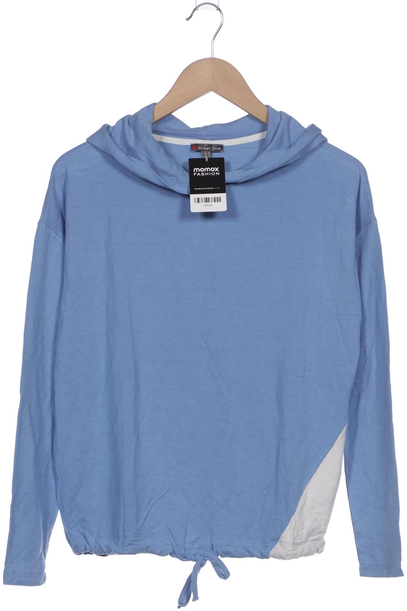 

Street One Damen Kapuzenpullover, blau, Gr. 36