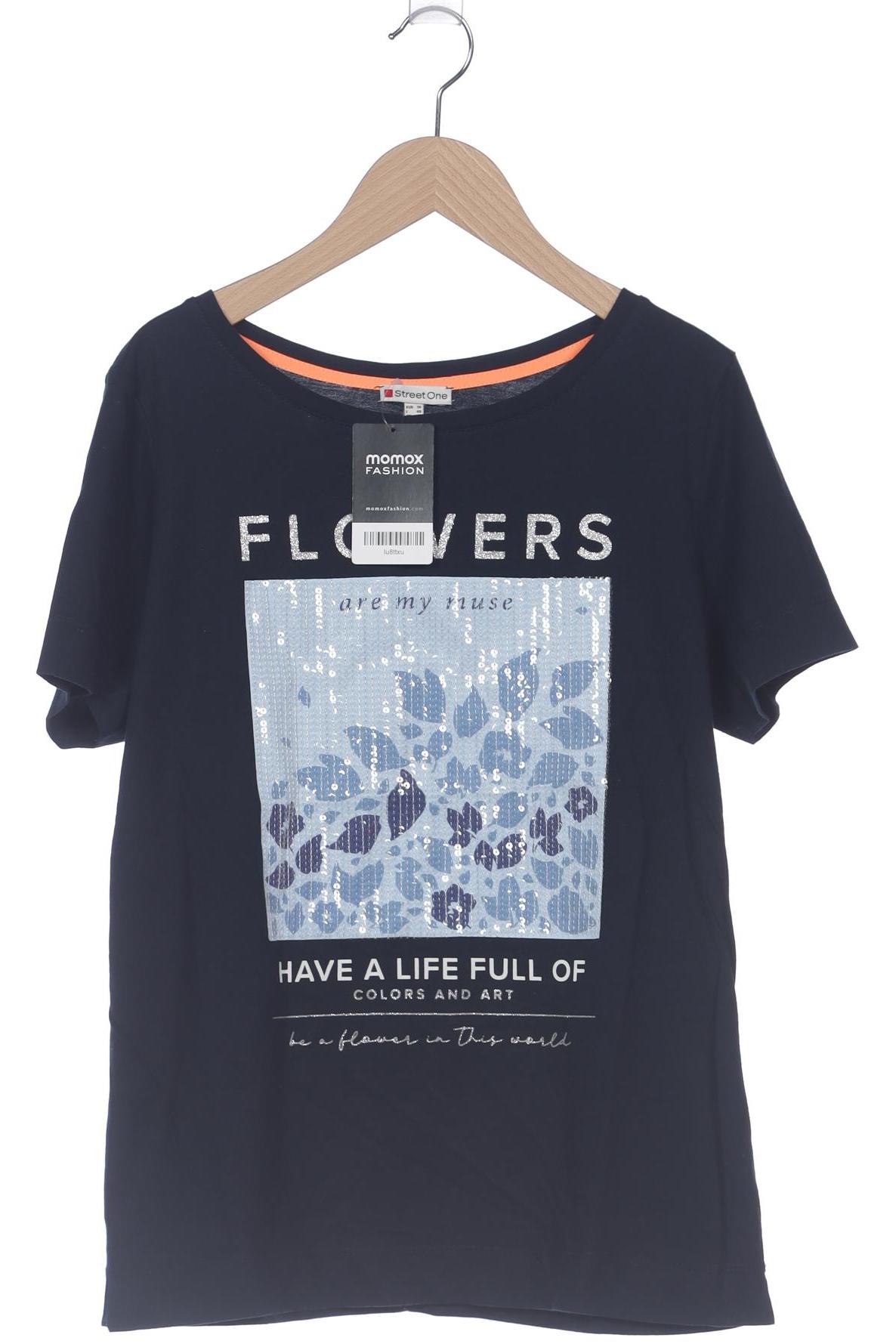 

Street One Damen T-Shirt, marineblau, Gr. 36