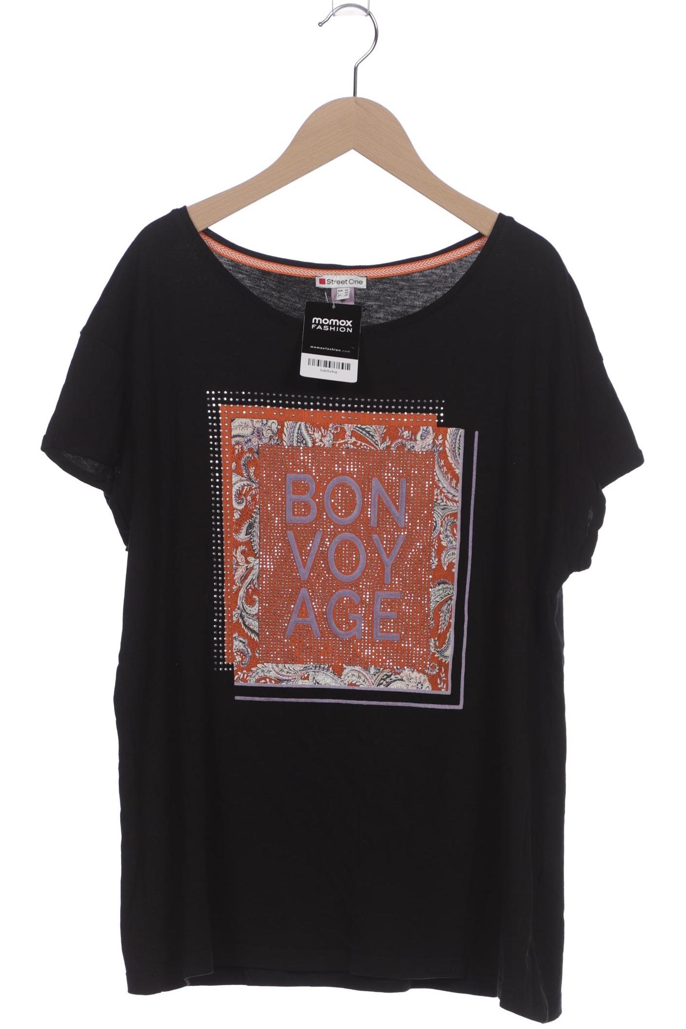 

Street One Damen T-Shirt, schwarz, Gr. 42