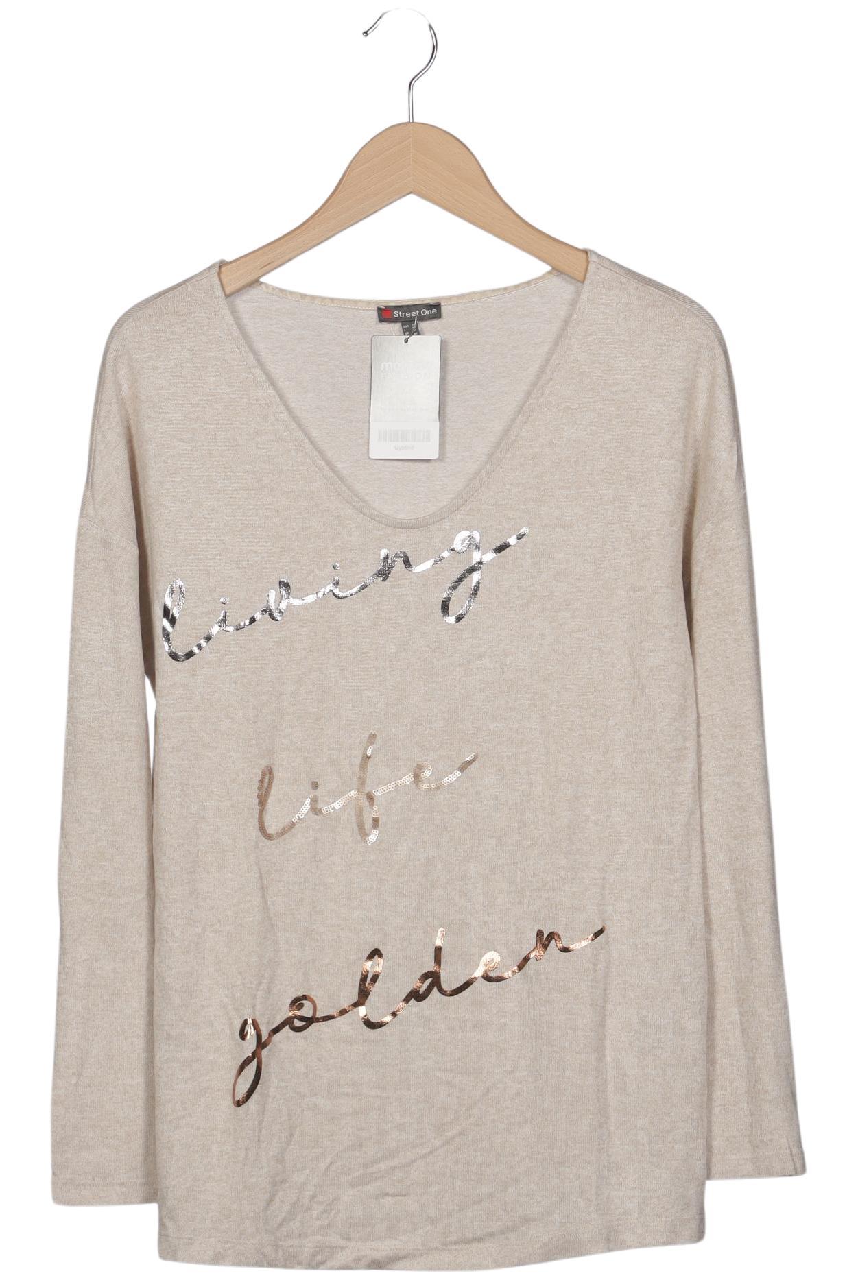 

Street One Damen Pullover, beige, Gr. 38