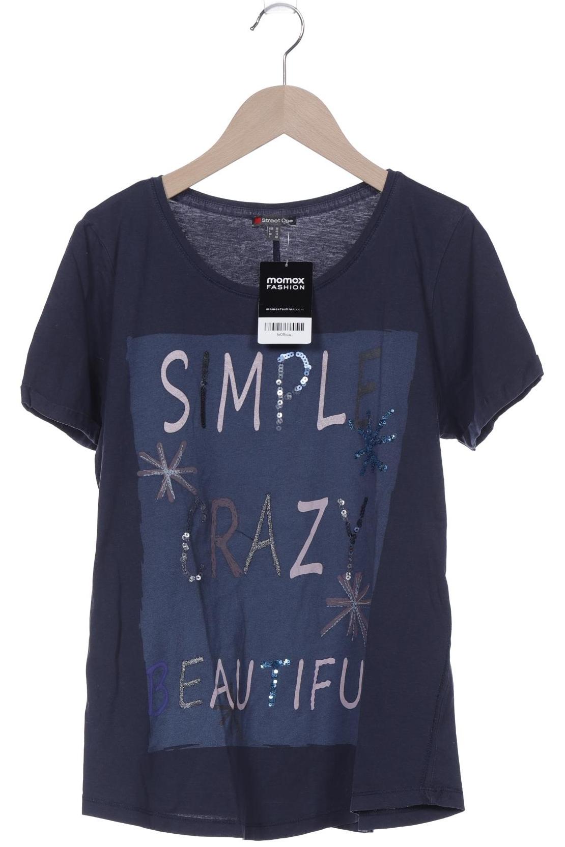 

Street One Damen T-Shirt, marineblau, Gr. 38