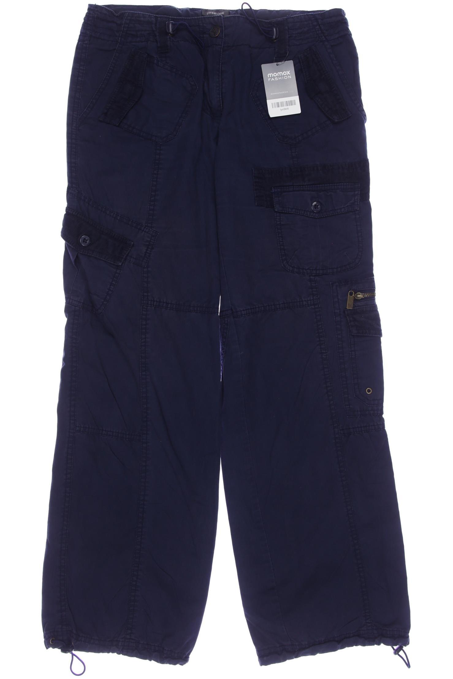 

Street One Damen Stoffhose, marineblau, Gr. 40