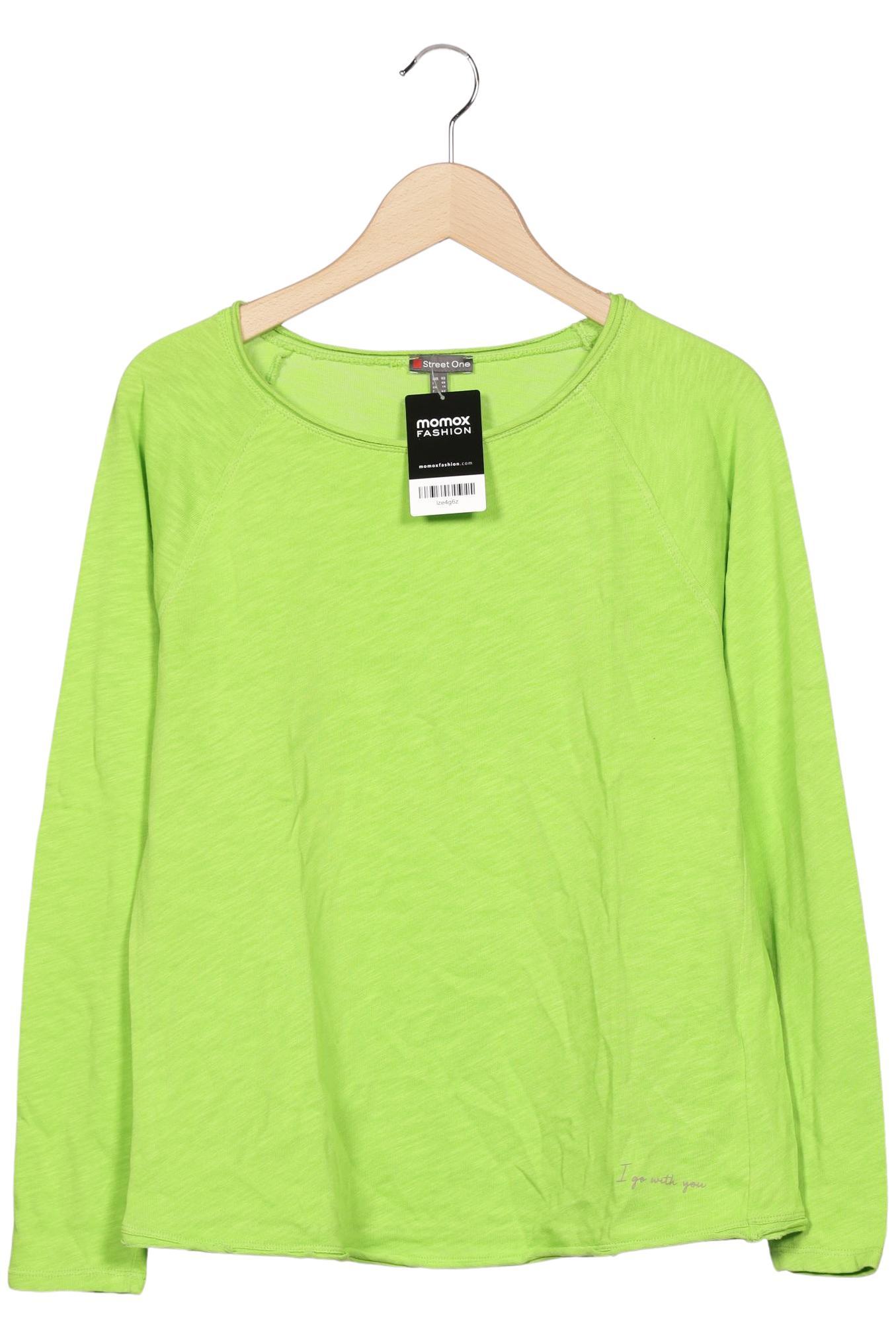 

Street One Damen Langarmshirt, hellgrün, Gr. 40