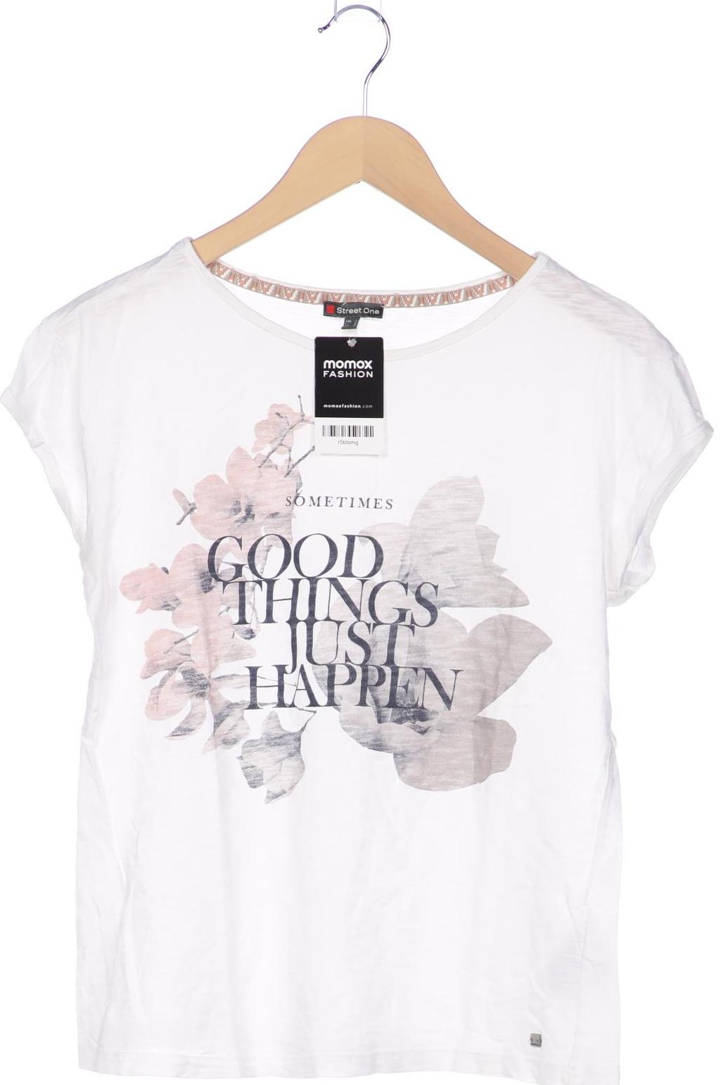 

Street One Damen T-Shirt, weiß, Gr. 36