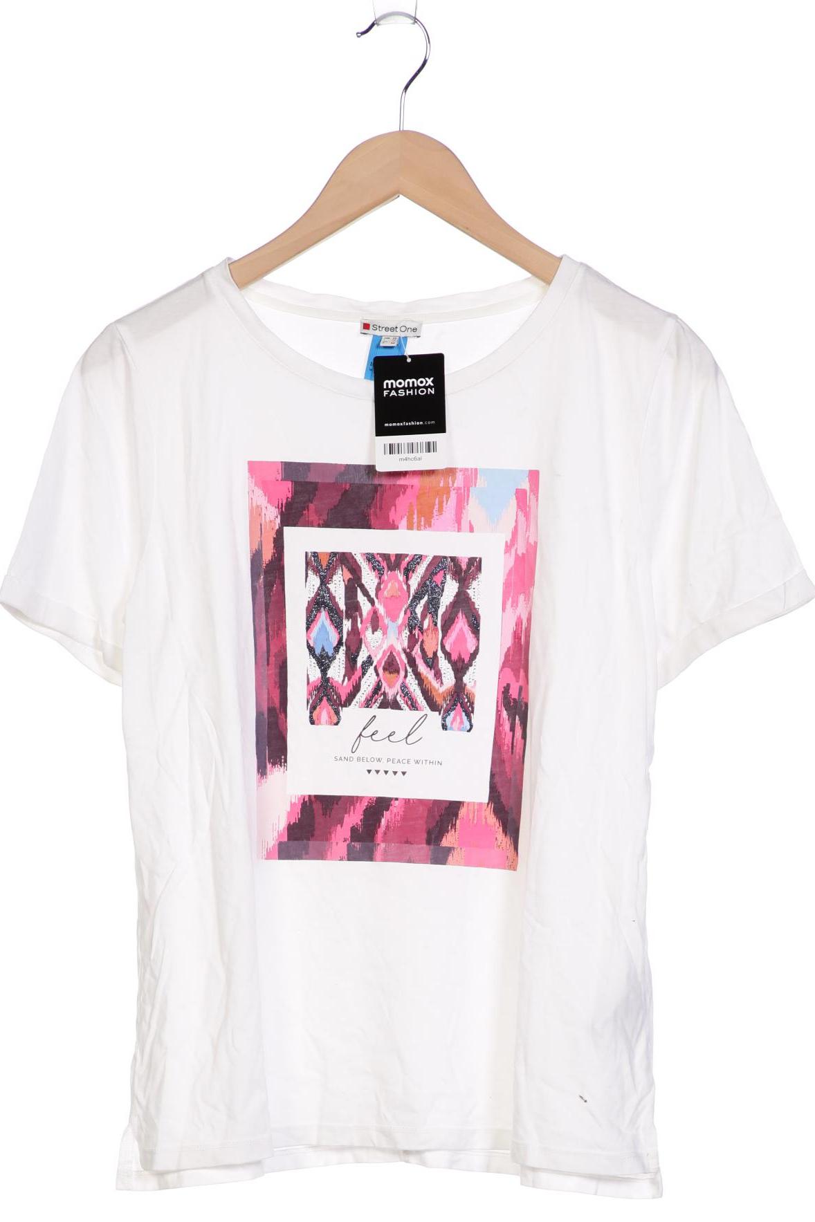 

Street One Damen T-Shirt, weiß, Gr. 40