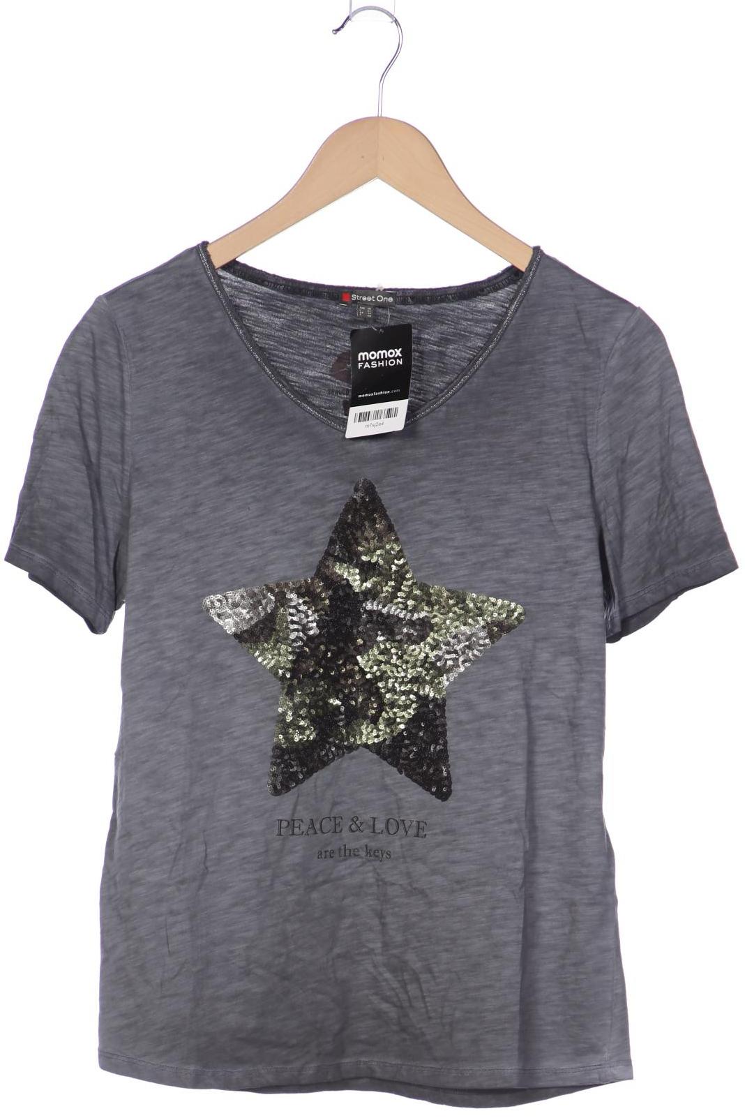 

Street One Damen T-Shirt, grau, Gr. 38