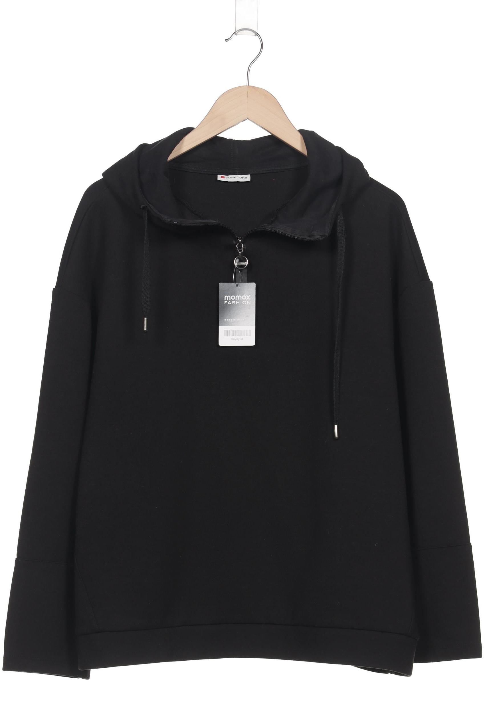 

Street One Damen Kapuzenpullover, schwarz, Gr. 44