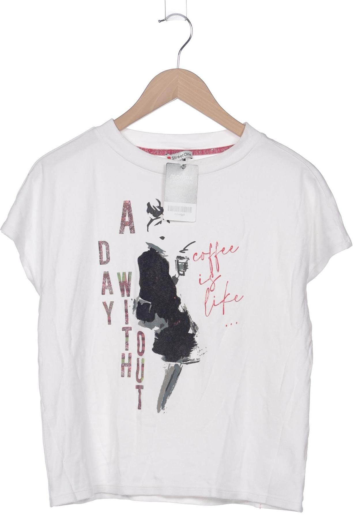 

Street One Damen T-Shirt, weiß, Gr. 38