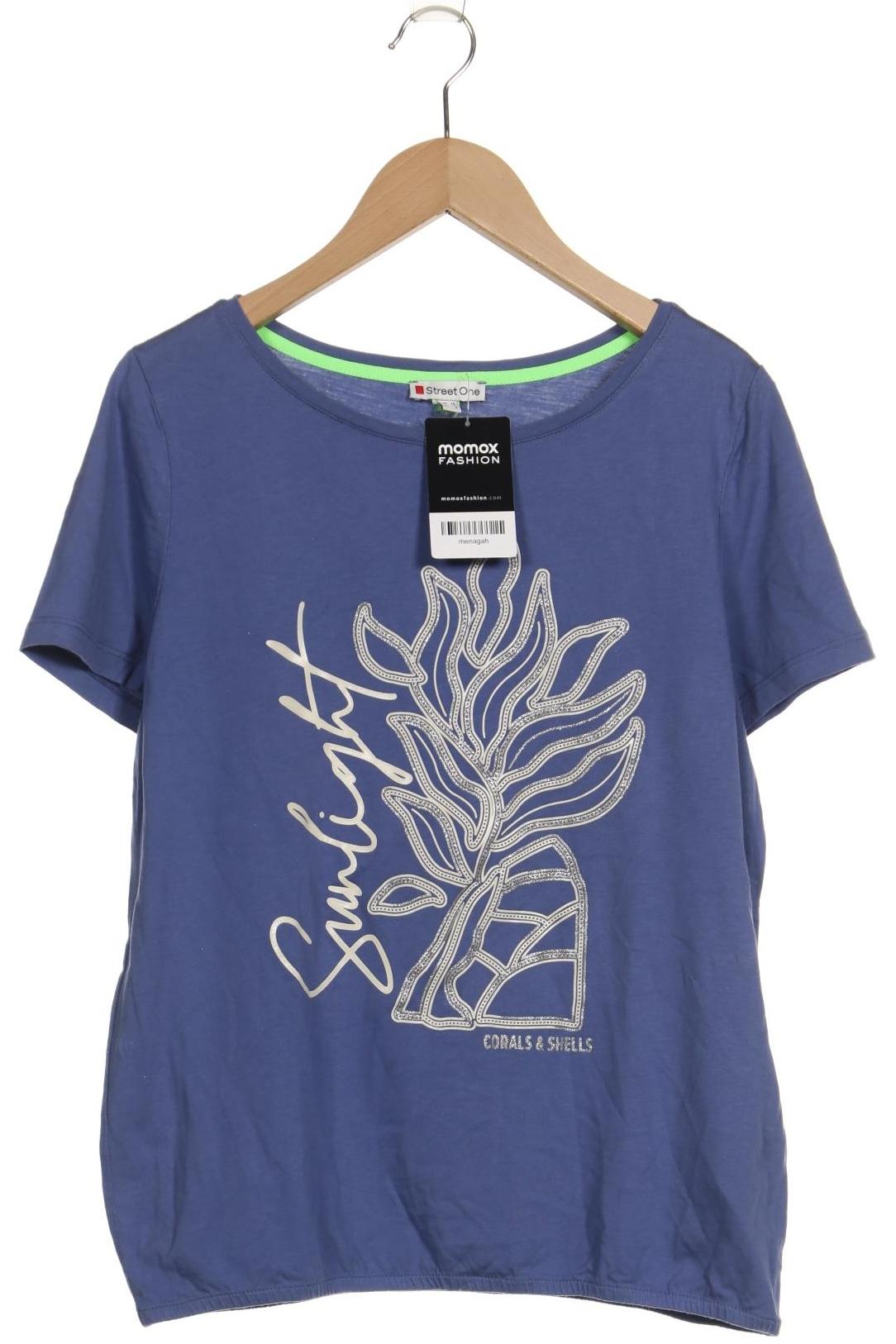 

Street One Damen T-Shirt, blau, Gr. 34