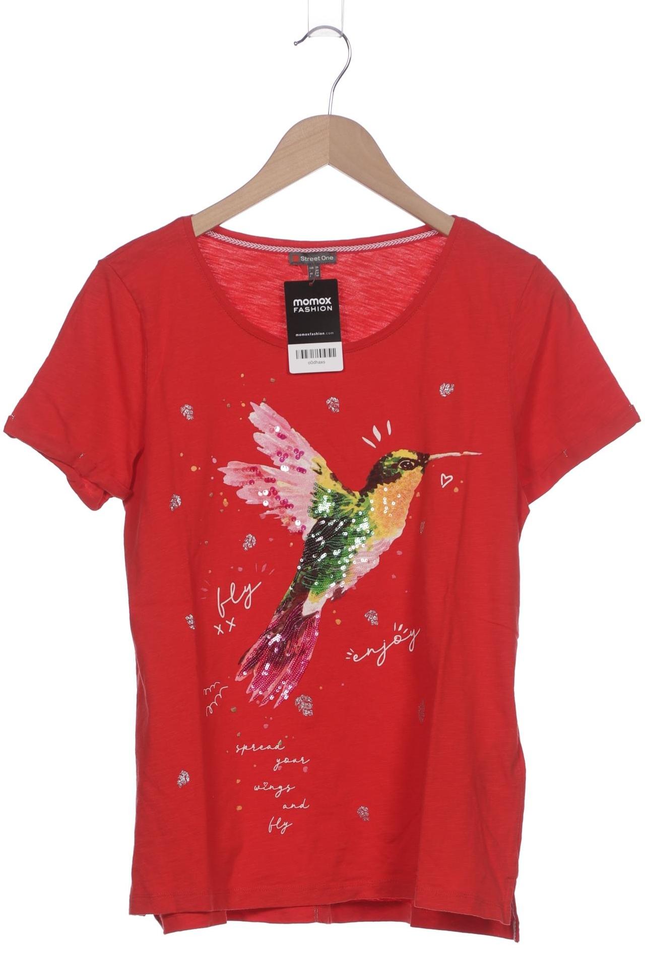 

Street One Damen T-Shirt, rot, Gr. 38