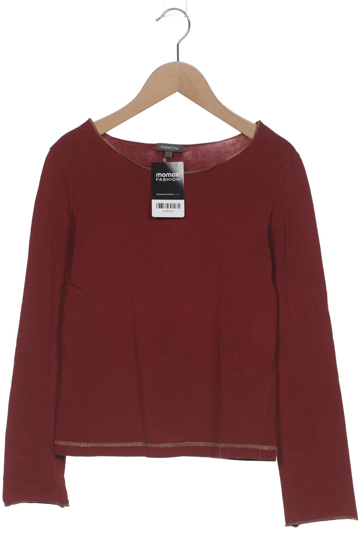 

Street One Damen Langarmshirt, bordeaux, Gr. 38