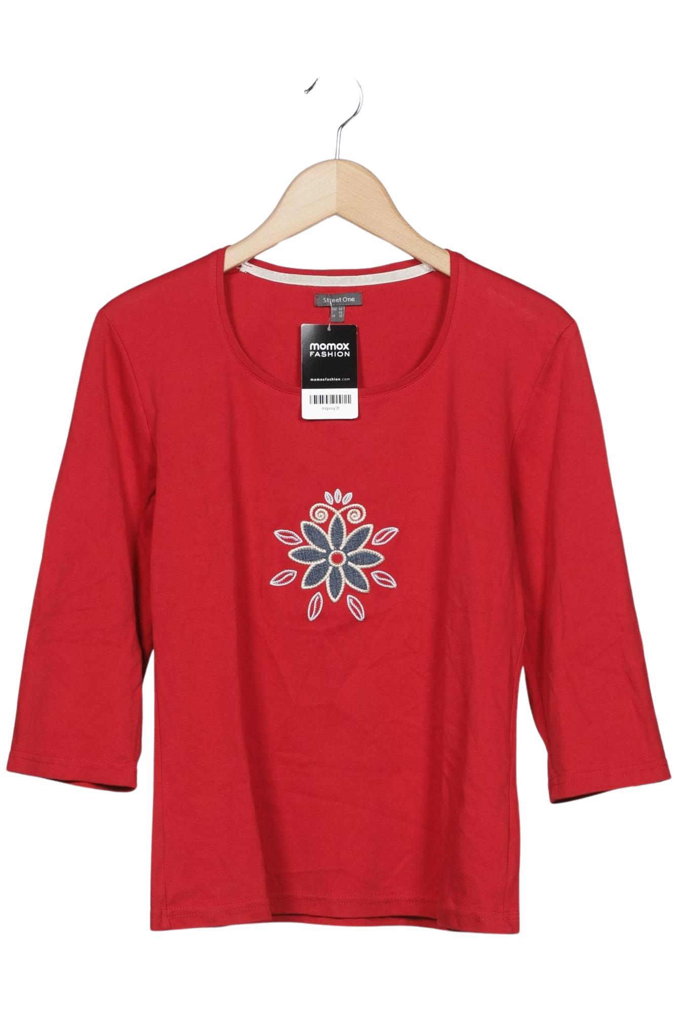 

Street One Damen Langarmshirt, rot, Gr. 44