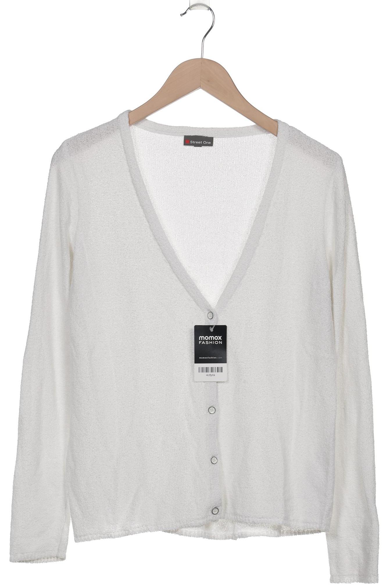 

Street One Damen Strickjacke, weiß, Gr. 38