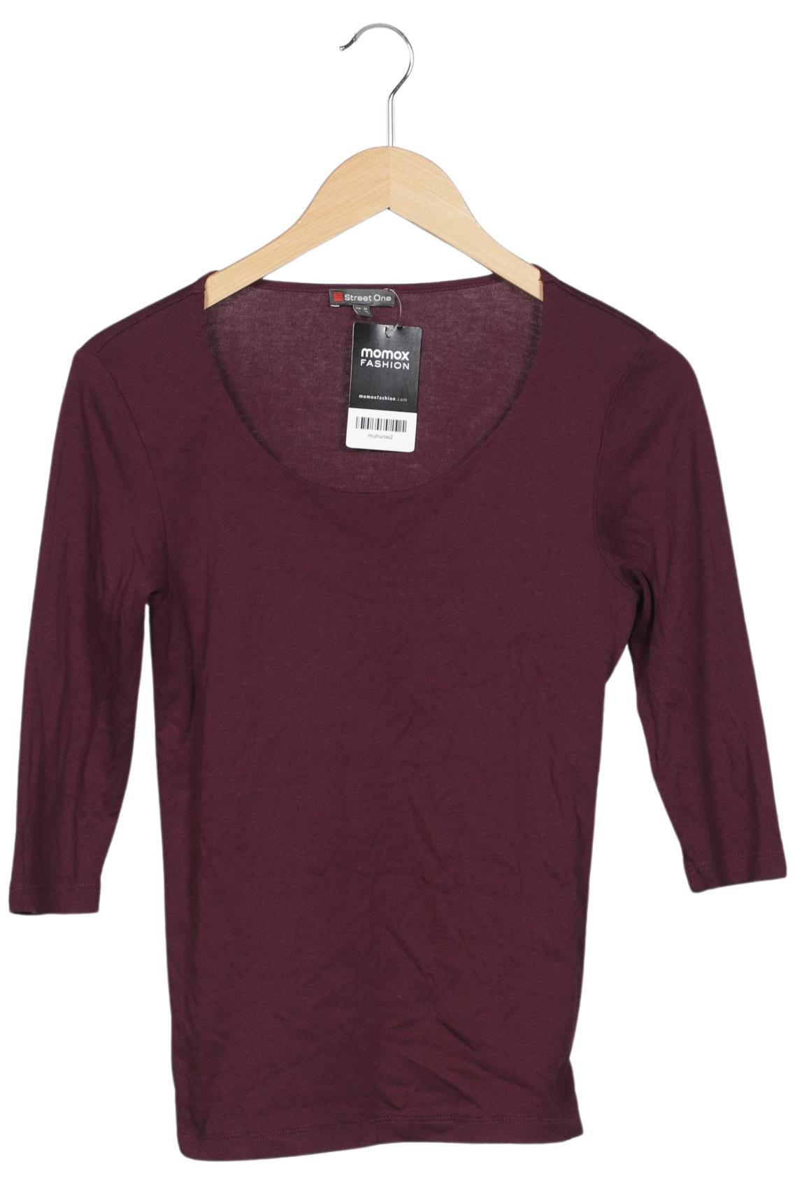 

Street One Damen Langarmshirt, bordeaux, Gr. 34