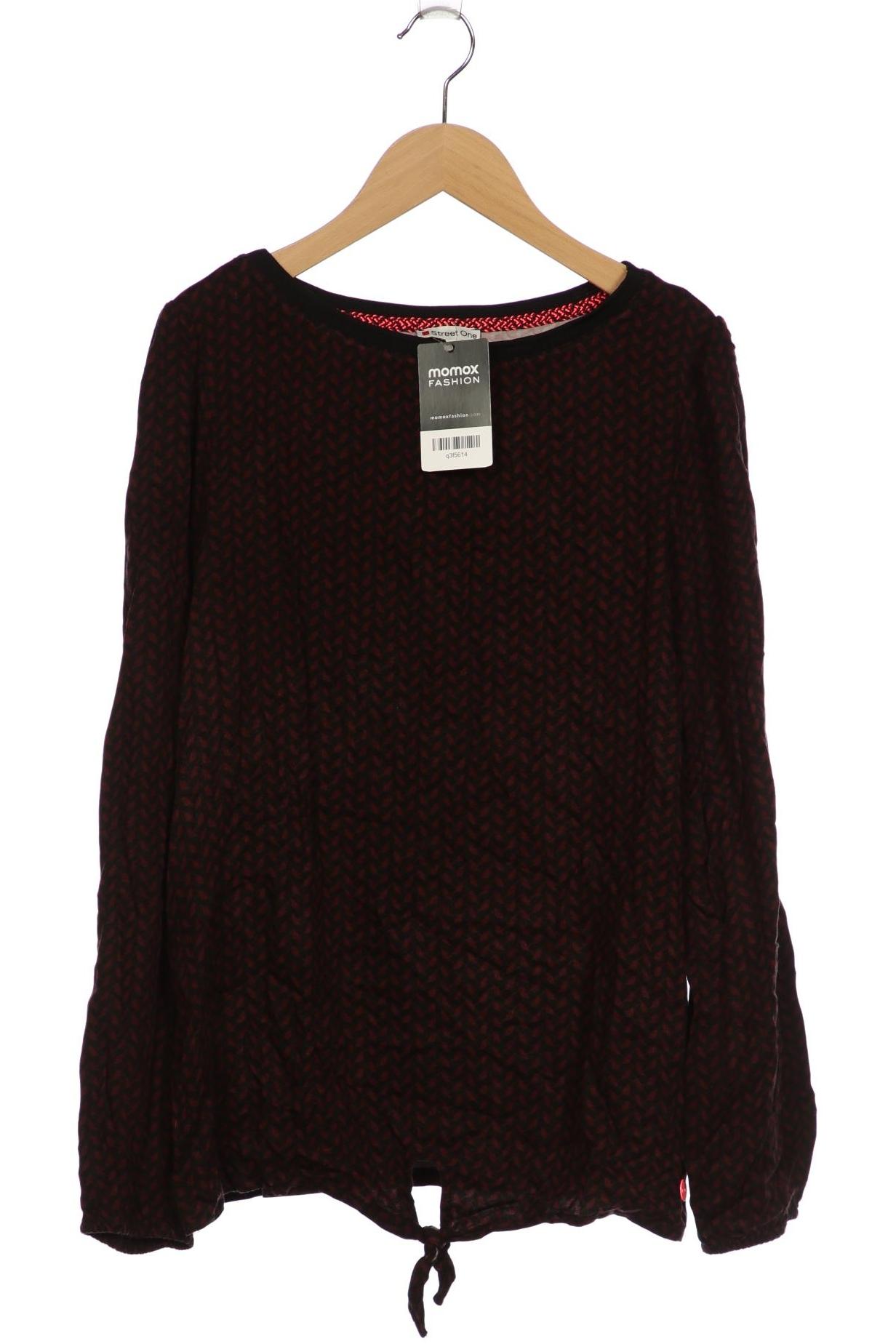

Street One Damen Langarmshirt, bordeaux, Gr. 40