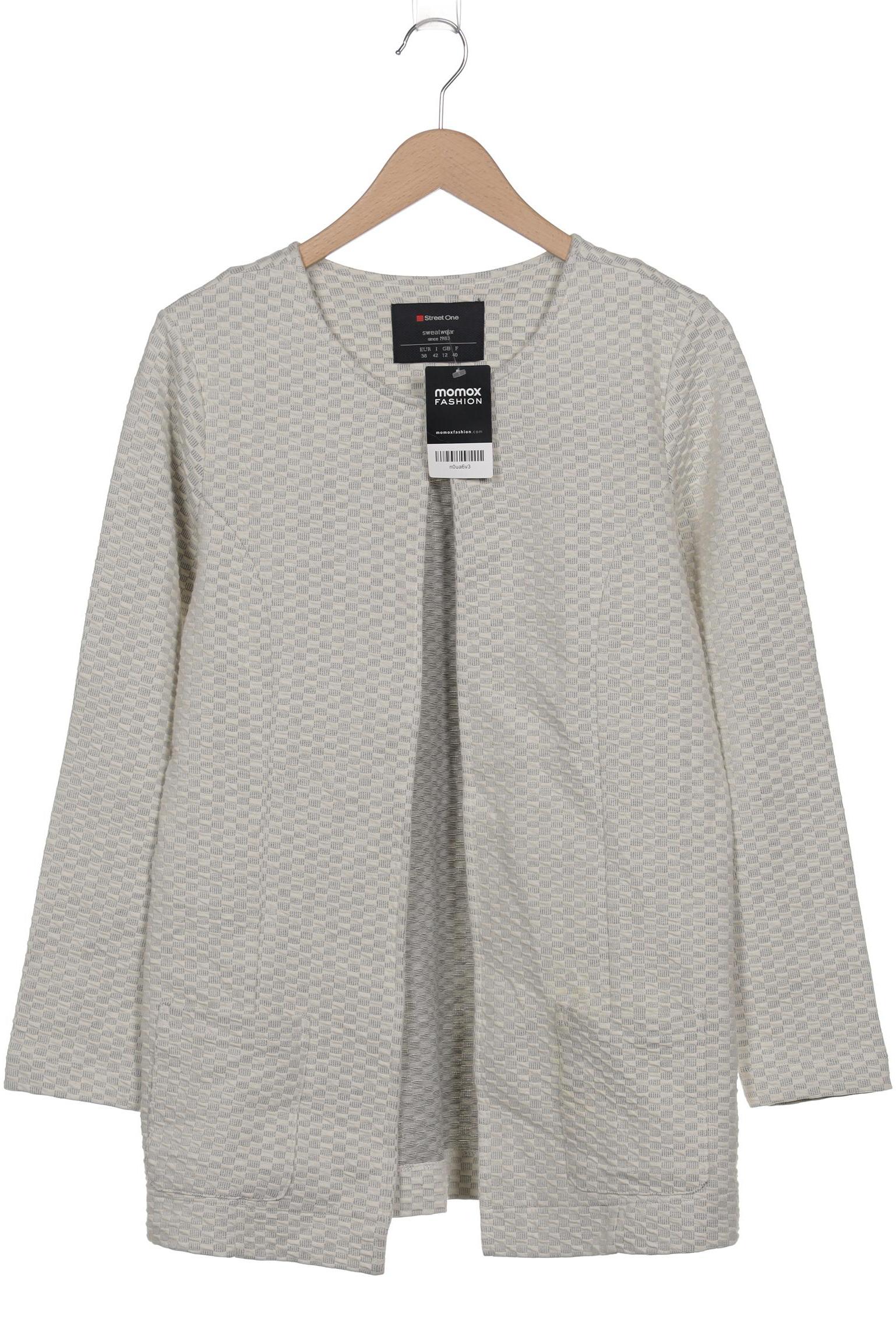 

Street One Damen Strickjacke, cremeweiß, Gr. 38
