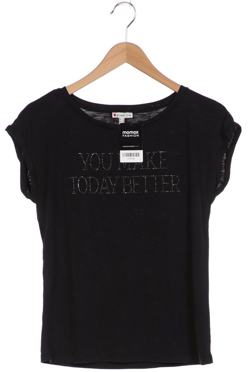 

Street One Damen T-Shirt, schwarz, Gr. 34