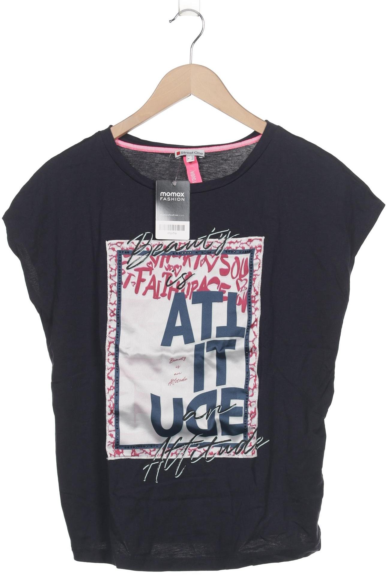 

Street One Damen T-Shirt, marineblau, Gr. 42