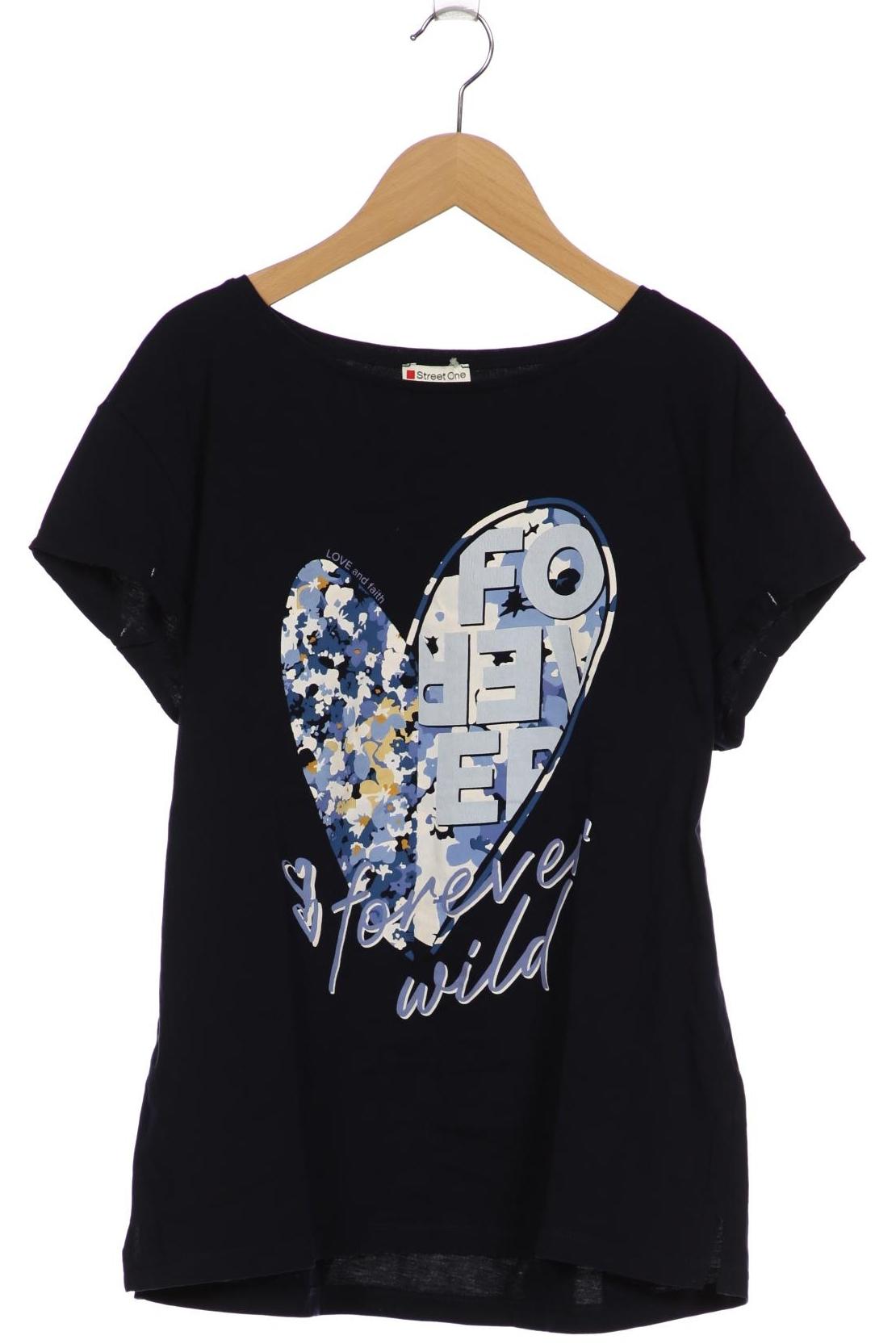 

Street One Damen T-Shirt, marineblau, Gr. 40