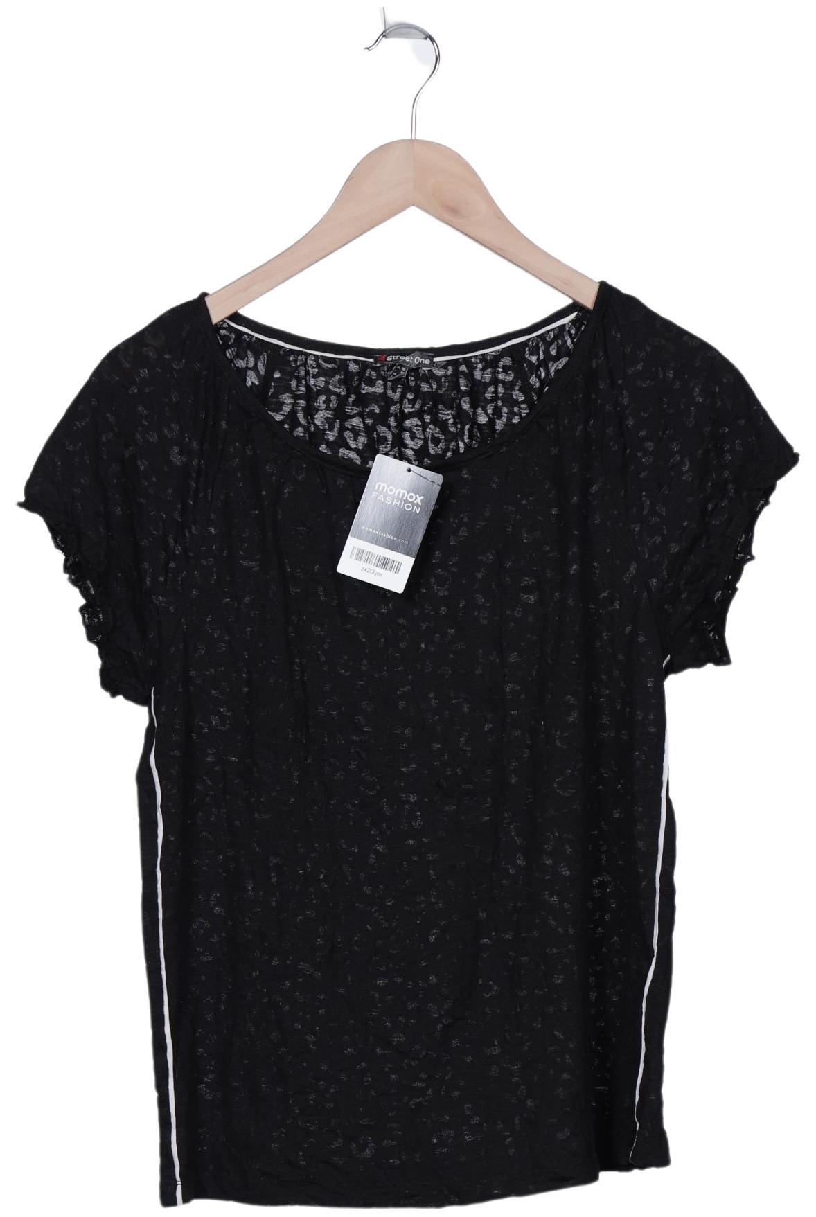 

Street One Damen T-Shirt, schwarz, Gr. 36