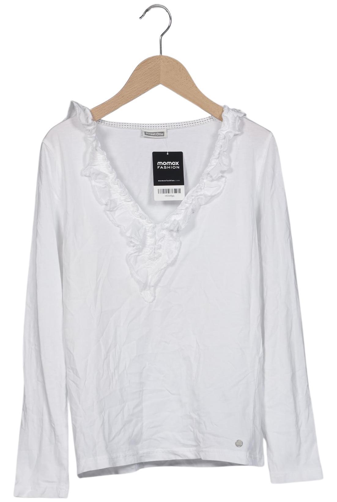 

Street One Damen Langarmshirt, weiß, Gr. 38