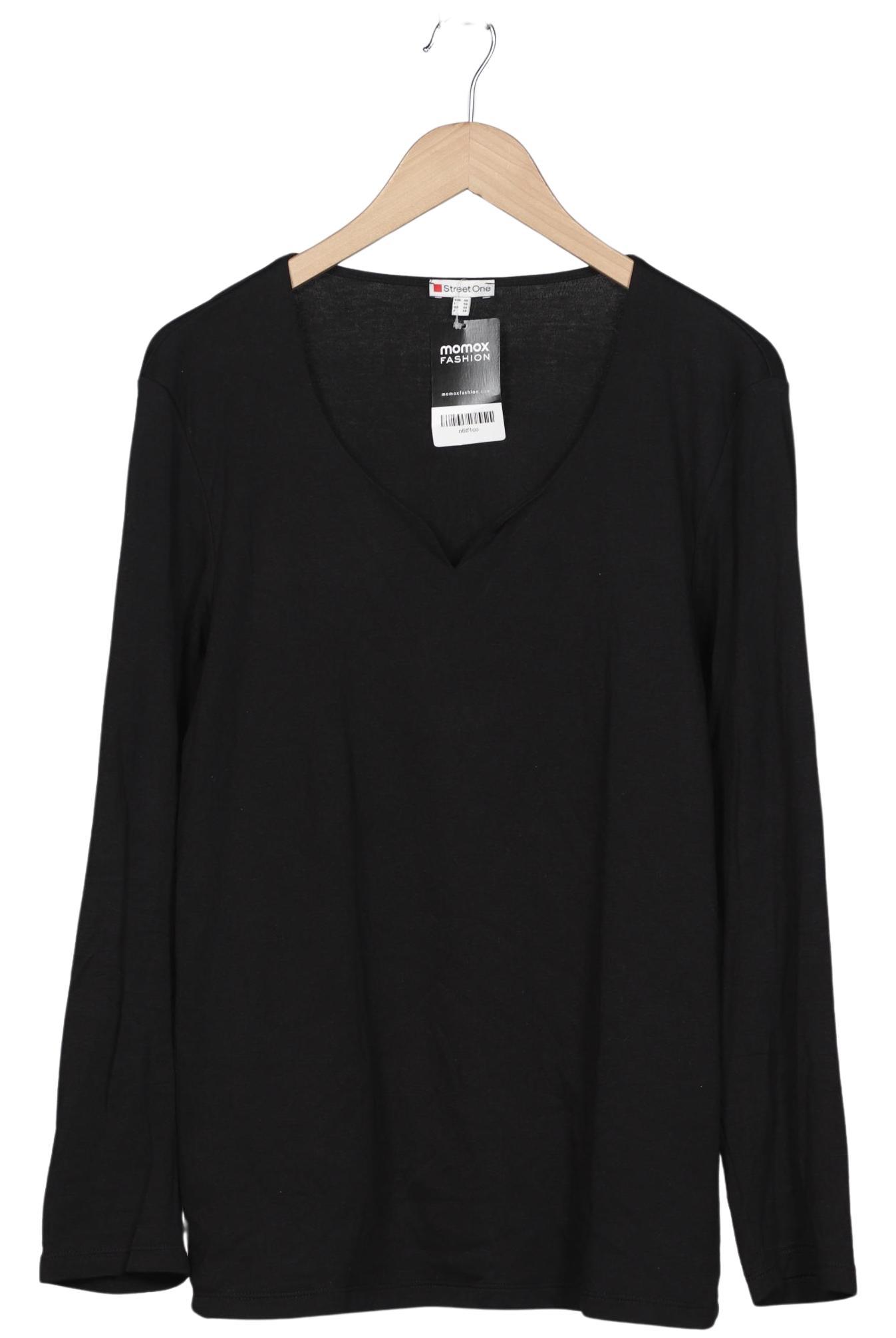 

Street One Damen Langarmshirt, schwarz, Gr. 46