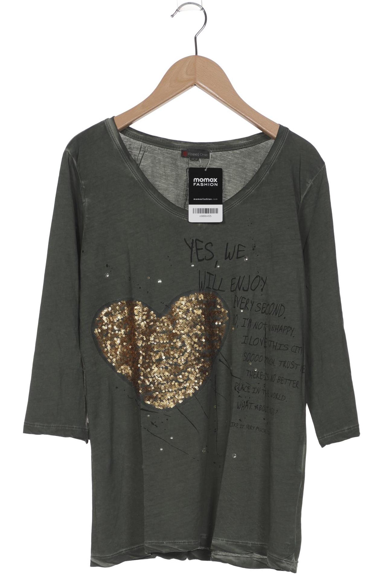 

Street One Damen Langarmshirt, grün, Gr. 40