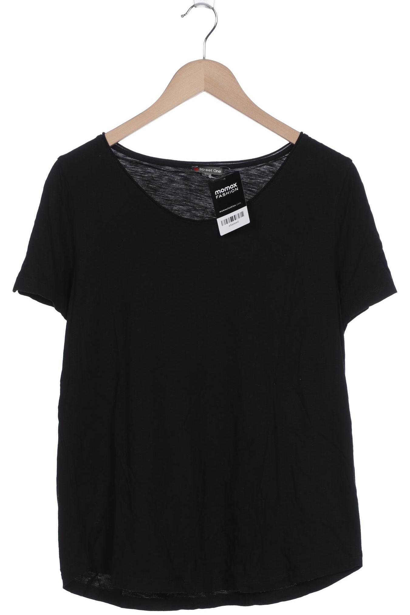 

Street One Damen T-Shirt, schwarz, Gr. 44